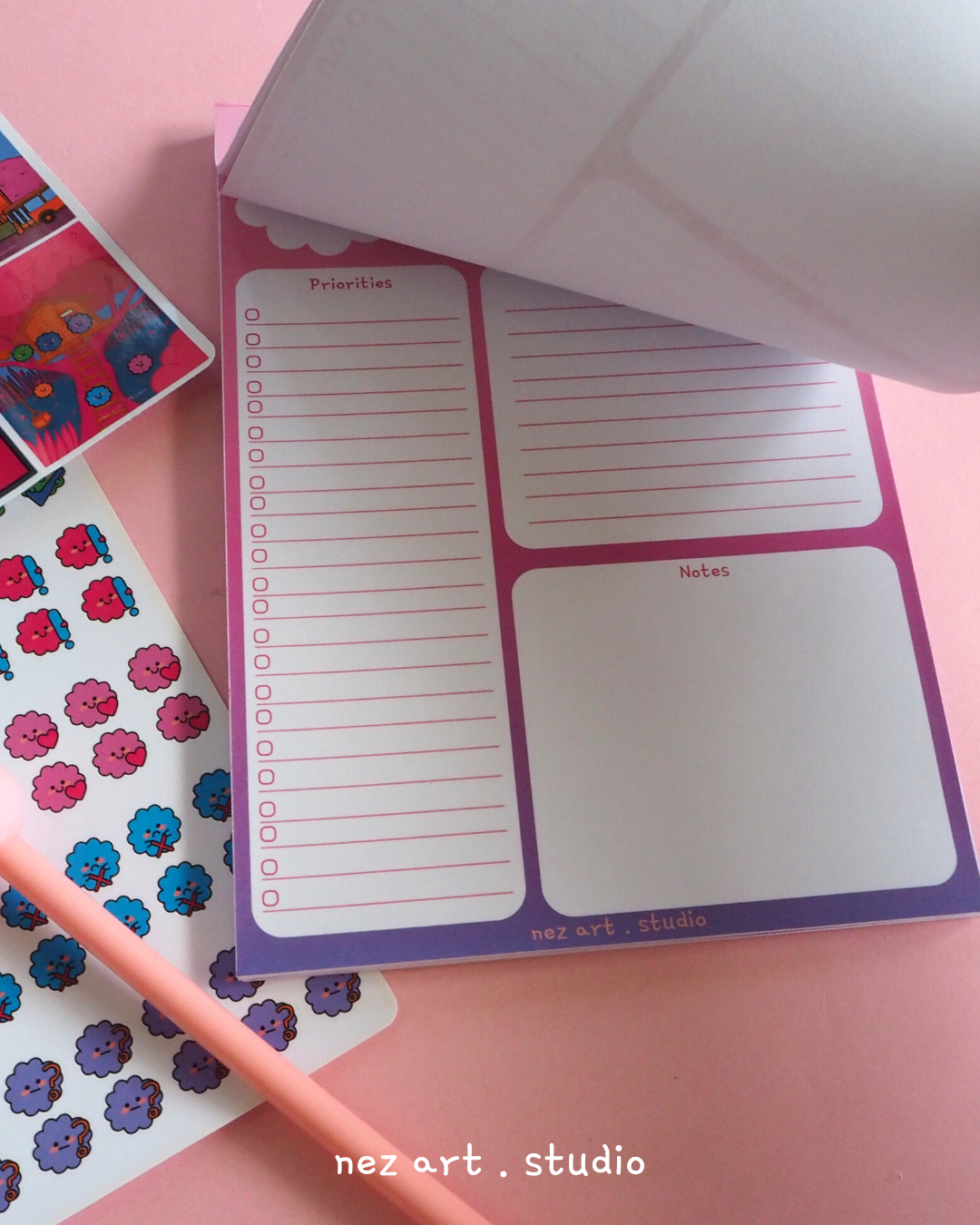 NEZS.ART The Fluffy theme Notepad Planner - NEZS.ART official