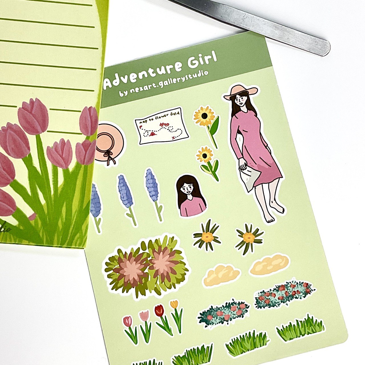 NEZS.ART Adventure Girl sticker - NEZS.ART official 