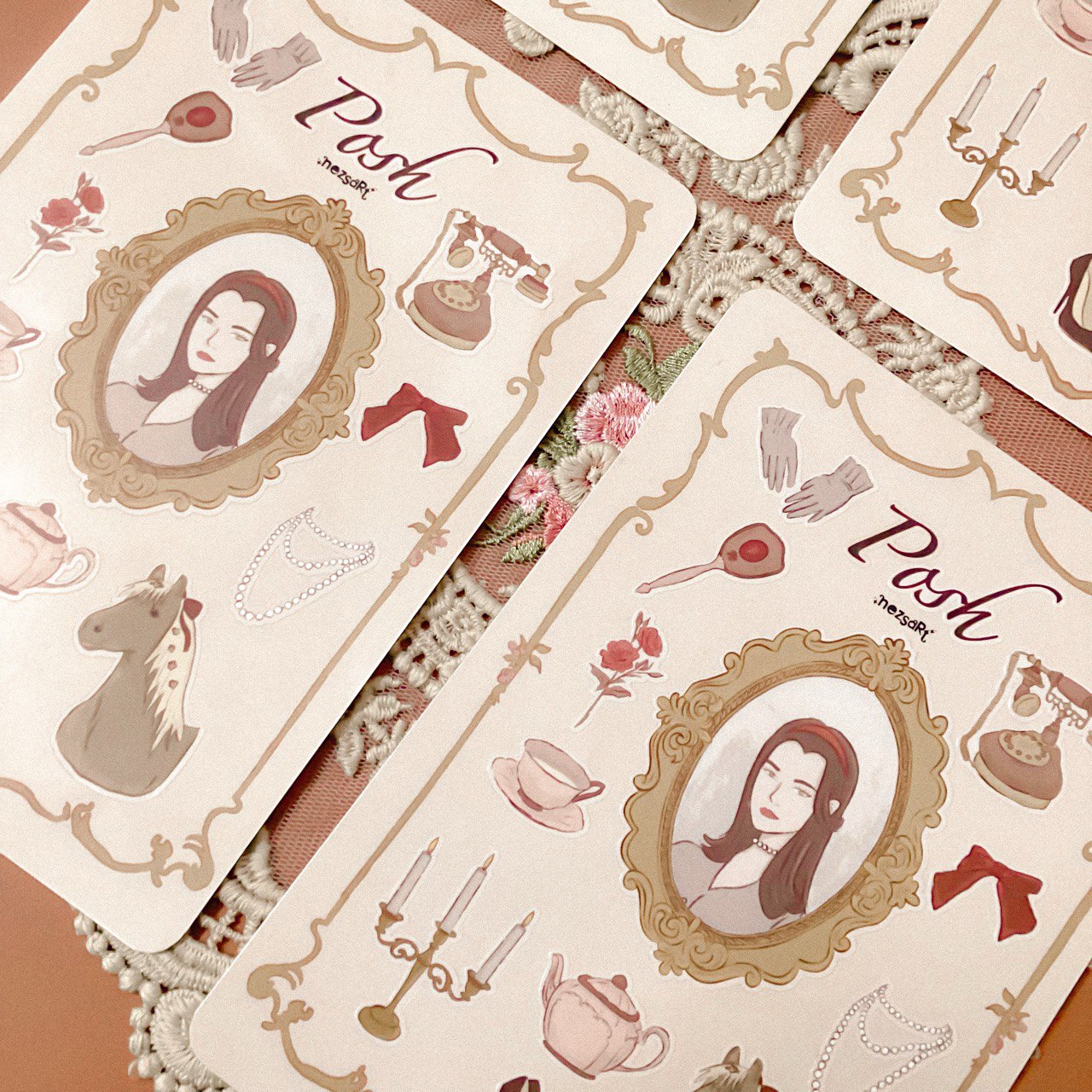 NEZS.ART Posh Theme Sticker sheet - NEZS.ART official 